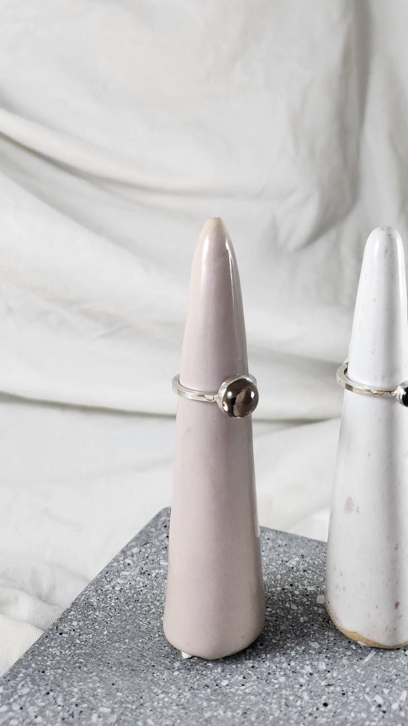 Maxi-Ring "Drops' Mit Rauchquarz von JuliaIsabellBaeumer