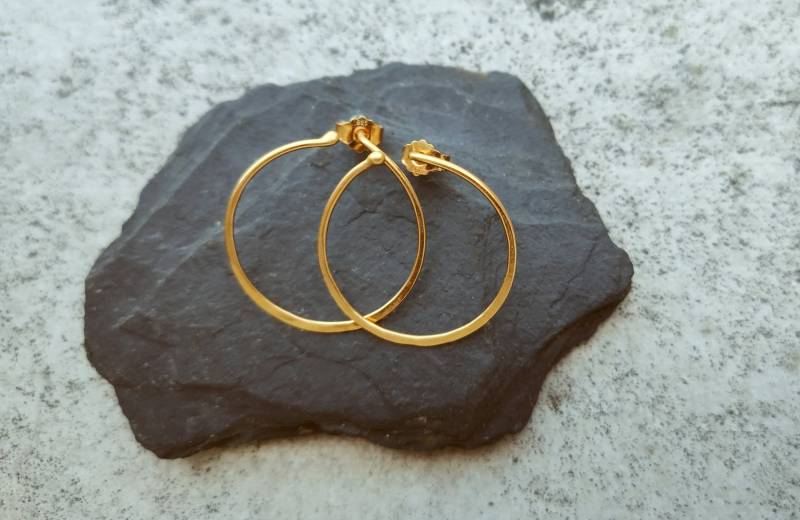 Handgemachte Creole, Golden von JuliaJaegerDESIGN