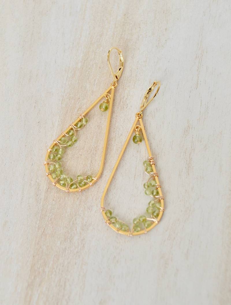Peridot-Tropfen-Ohrringe Peridot-Tropfen-Ohrringe von JuliaKulp