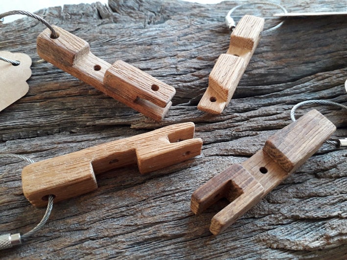 Schlüsselanhänger Mini Fachwerkbalken von JuliaLambertz