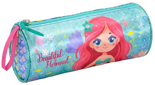 Federmäppchen & Schlampermäppchen – Die Meerjungfrau Rollenmäppchen – 21x8 cm – Für Schule (Klasse 1–6) – Reißverschluss – Geschenk für Mädchen – Julian Ross von Julian Ross