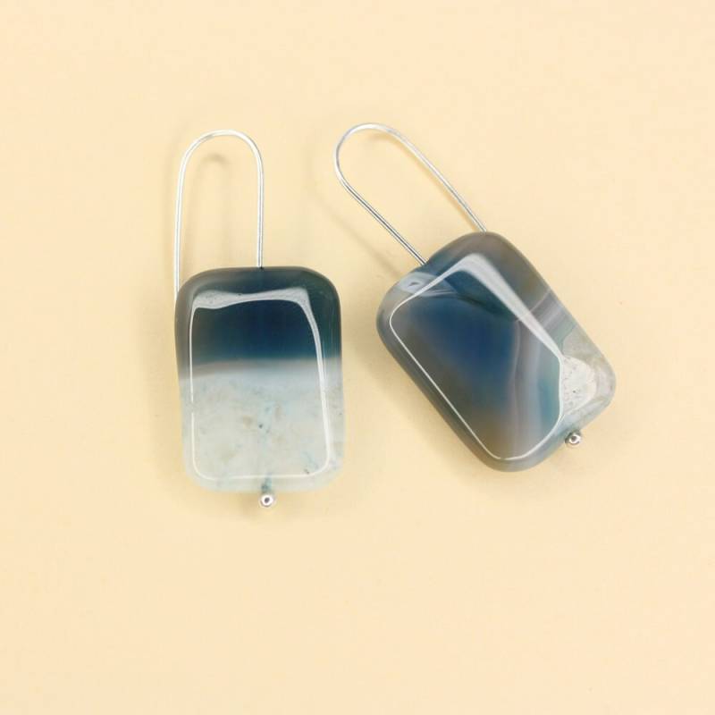 Ohrringe Aus Silber Und Blauachat Ohrringe Aus Silber Und Blauachat von JulianeBlank