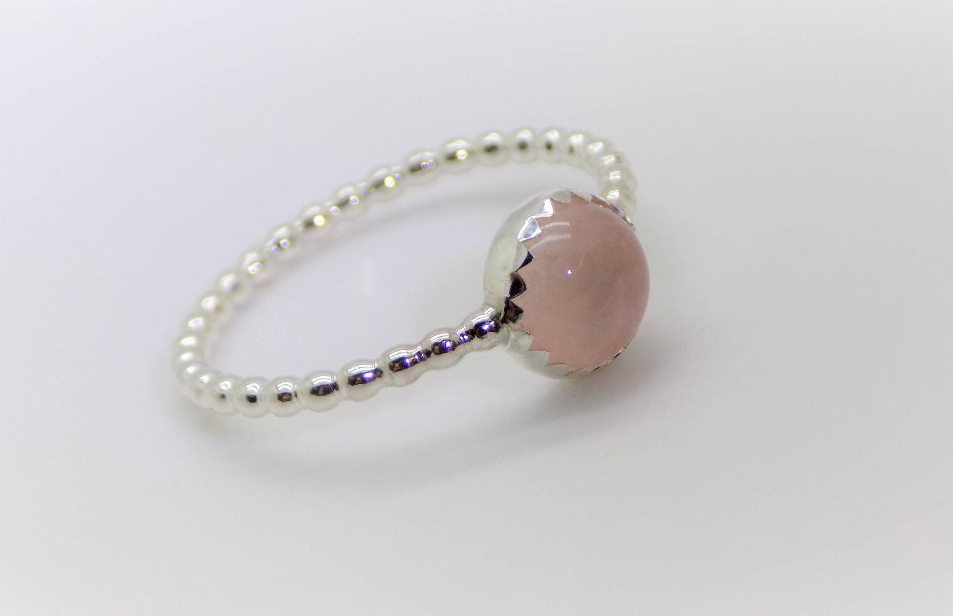 Rosenquarz Semi Precious Edelstein Silberring Rosenquarz Semi Precious Edelstein Silberring von JuliannaLockett