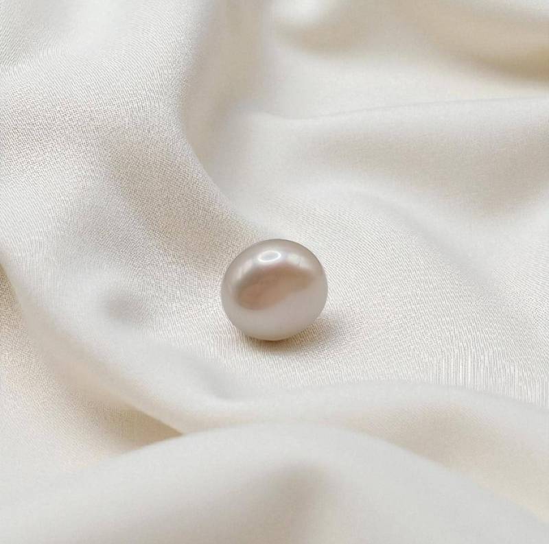 Einzelner Süßwasserperlen Ohrstecker Bouton in 925 Sterling Silber Vergoldet von JuliasJewelryJJ