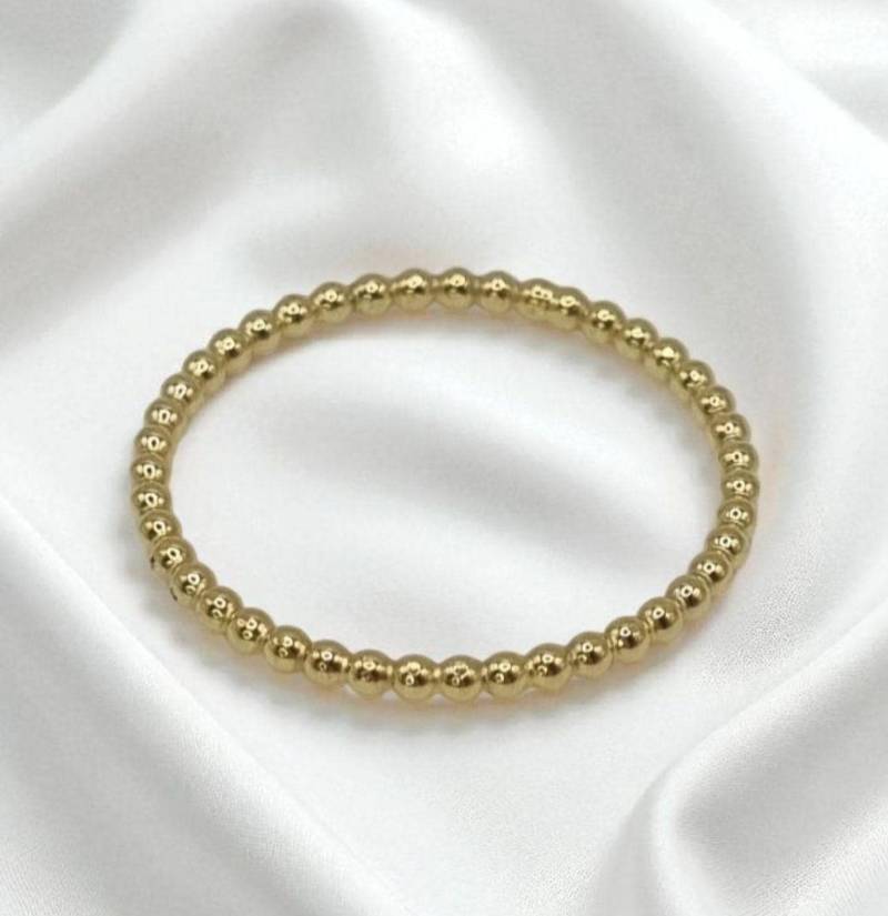 Kugelring Kügelchenring 1, 3mm Weite 56 in 925 Sterling Silber Vergoldet von JuliasJewelryJJ