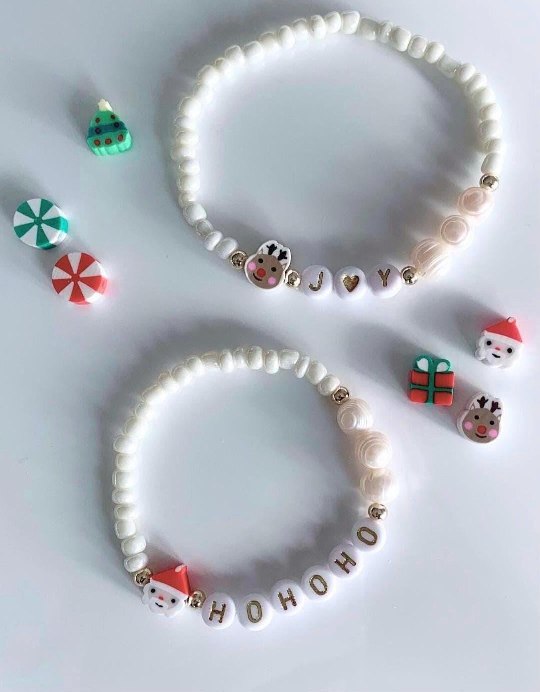 Armband Weihnachten, Hohoho, Joy, Freundschaftsarmband, Geschenk Für Freundin, Mama, Schmuck Weihnachten von JuliasSchmuckwerke
