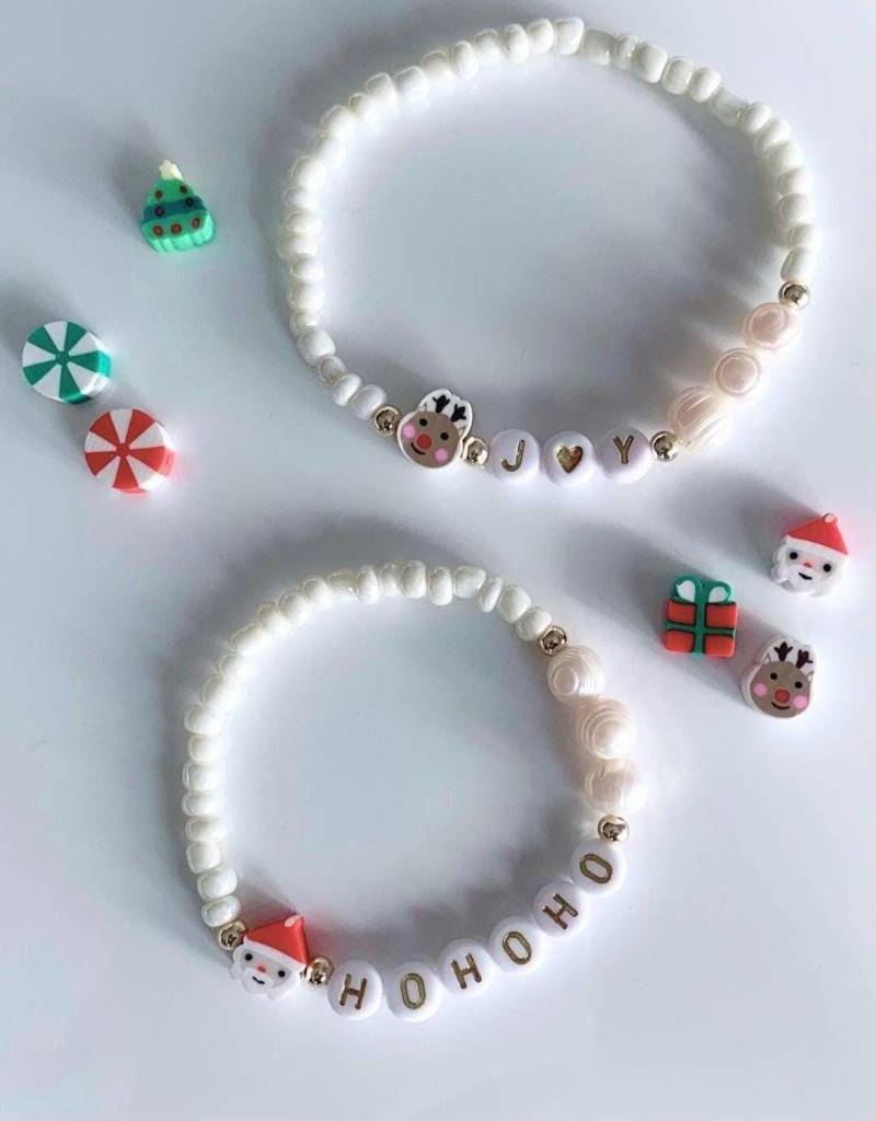 Armband Weihnachten, Hohoho, Joy, Freundschaftsarmband, Geschenk Für Freundin, Mama, Schmuck Weihnachten von JuliasSchmuckwerke