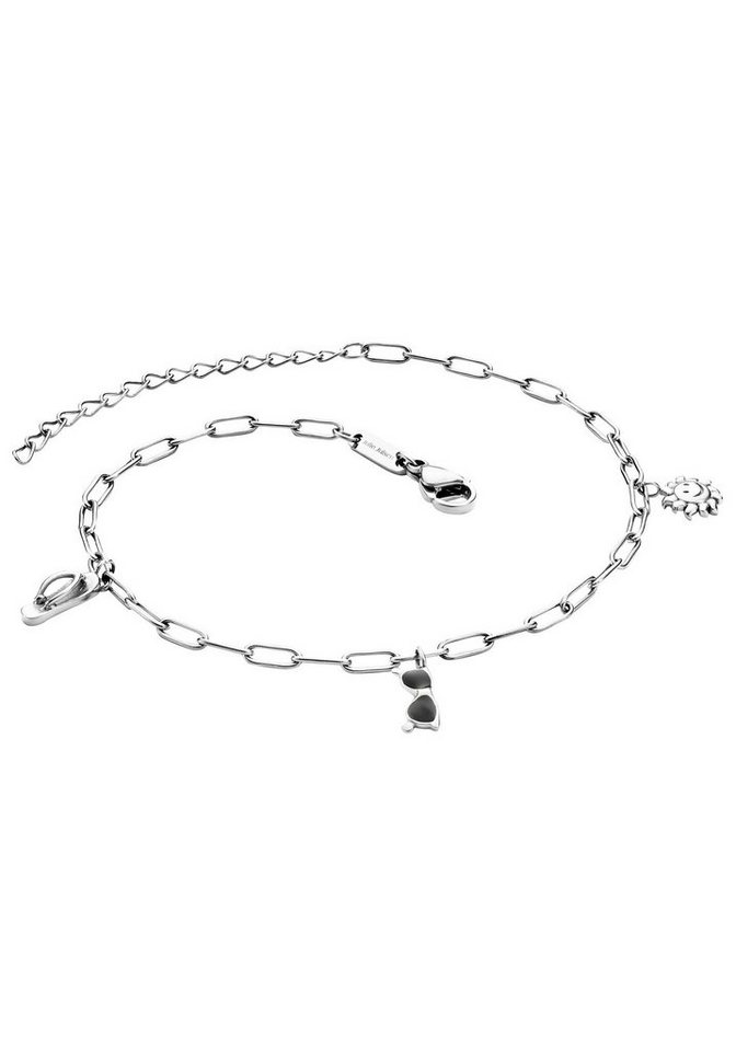 Julie Julsen Fußkette mit Anhänger ANKLET, FLIP-SUNGLASS-SUN, JJAC29213G, JJAC29213S von Julie Julsen