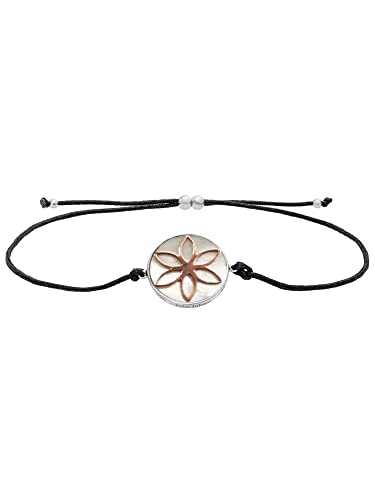 Julie Julsen JJBR0619.8 Damen Armband Lebensblume Bicolor Rose Perlmutt 22 cm von Julie Julsen