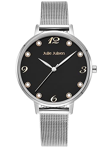 Julie Julsen JJW1011SME-S Uhr Damenuhr Edelstahl Metall 3 bar Analog Silber von Julie Julsen