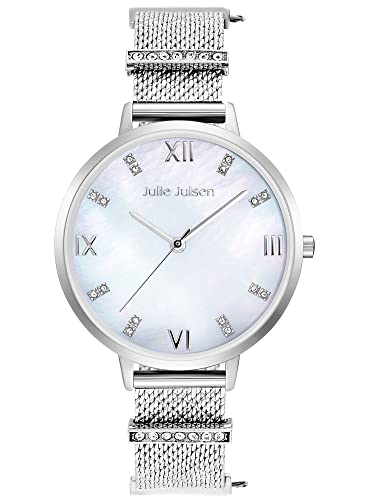 Julie Julsen JJW1231SME-36 Charming Uhr Damenuhr Metall 3 bar Analog Silber von Julie Julsen