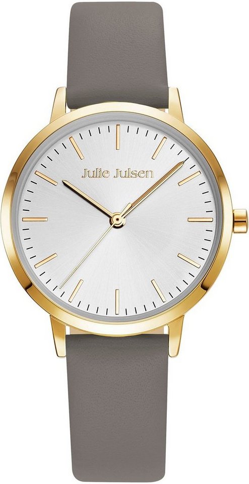 Julie Julsen Quarzuhr Julie Julsen Basic Line Gold Taupe, JJW1027YGL-7 von Julie Julsen