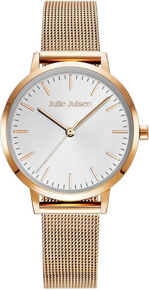 Julie Julsen Quarzuhr Julie Julsen Basic Line Rosé, JJW1027RGME von Julie Julsen