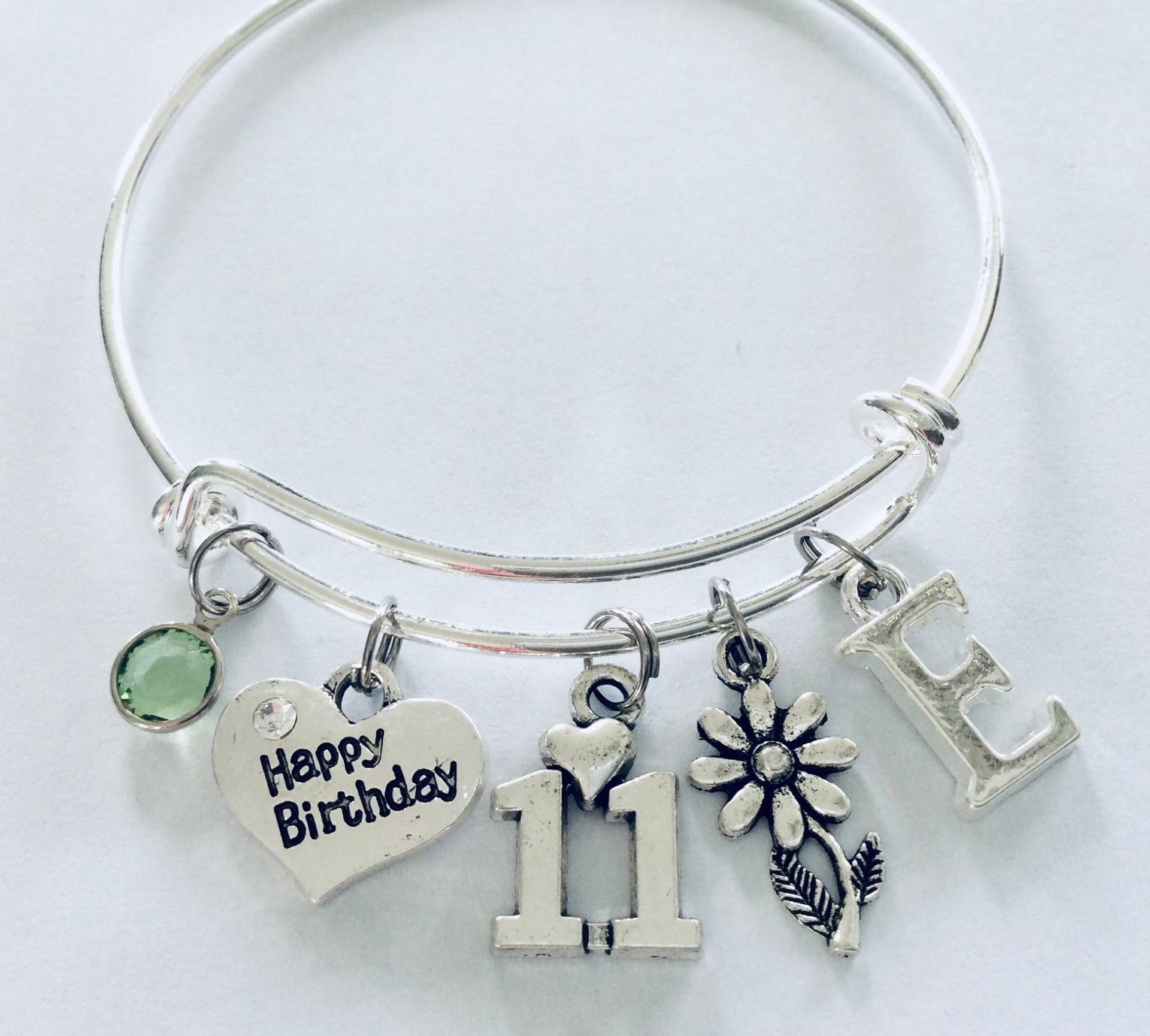 11 Jährige Geburtstagsgeschenk Für Mädchen Einstellbar Erweiterbar Charm Armband 11.geburtstagsgeschenk | Andere Zahlen Verfügbar von JulieAnnDesigned
