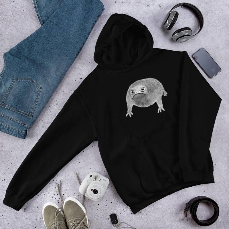 Classic Hoodie Schräger Frosch Pullover Goblincore Folk Art Lustig Geburtstag Sweatshirt Dark Academia Regen Gruselig Schrullig Gothic Punk Emo von JulieFitzGeraldArt