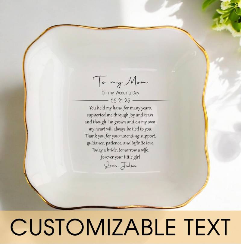 Ring Schale-Mama Hochzeit Geschenke Schale-Mutter Der Braut Geschenk Von Tochter Schmuck Schale von JulienPShop
