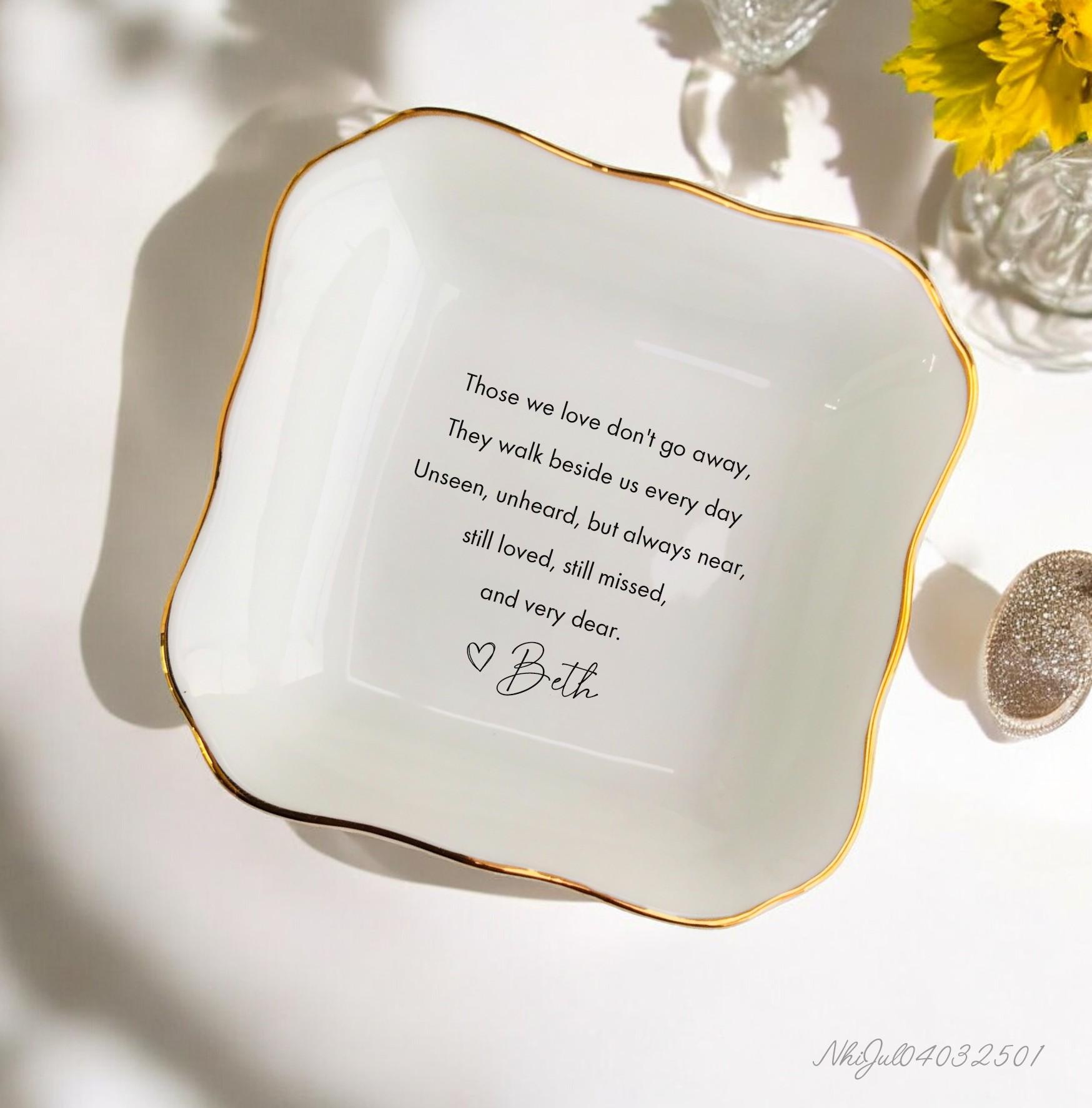 Personalisierte Beileid Trauer Geschenk Ring Schale - Verlust Der Familie Erinnerung Andenken von JulienPShop