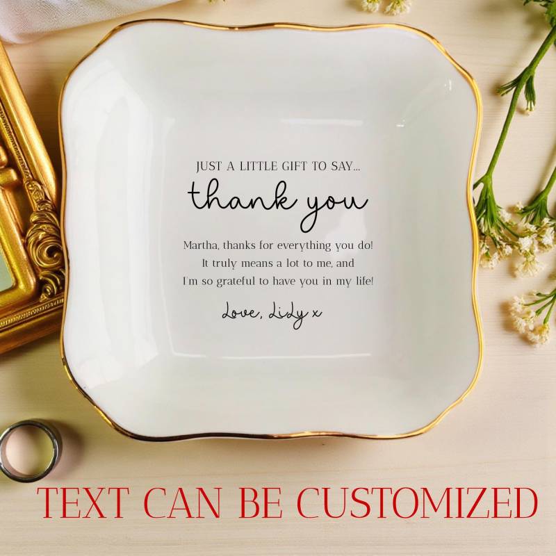 Personalisierte Danke Ring Dish-Durchdachte Wertschätzung Geschenk Für Freund Krankenschwester Nachbar von JulienPShop