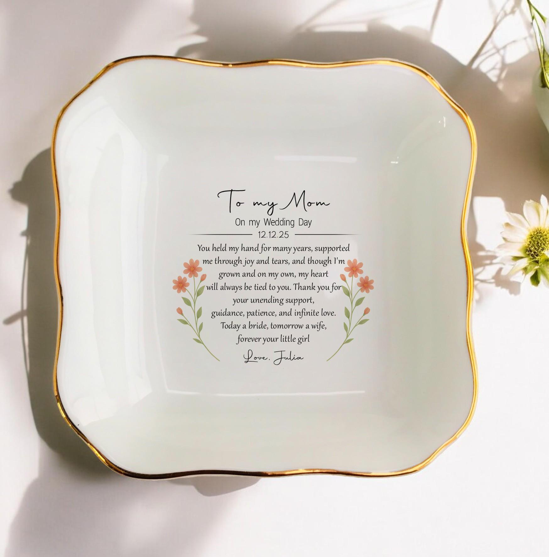 Personalisierte Mom Hochzeit Ring Schale - Mutter Der Braut Geschenk Für Die von JulienPShop