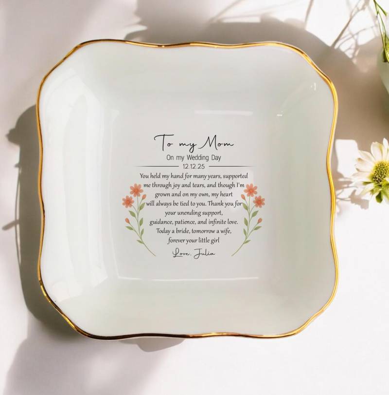 Personalisierte Mom Hochzeit Ring Schale - Mutter Der Braut Geschenk Für Die von JulienPShop