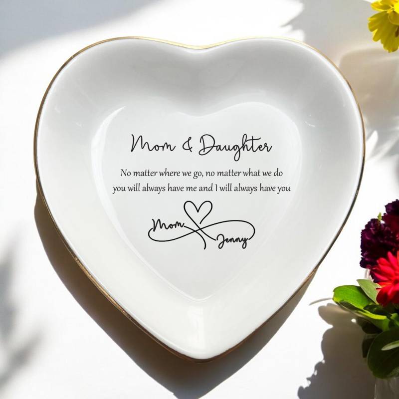 Personalisierte Mutter Der Braut Geschenk Für Mama Hochzeit Ring Teller - Geburtstagsgeschenke Bilden Tochter von JulienPShop