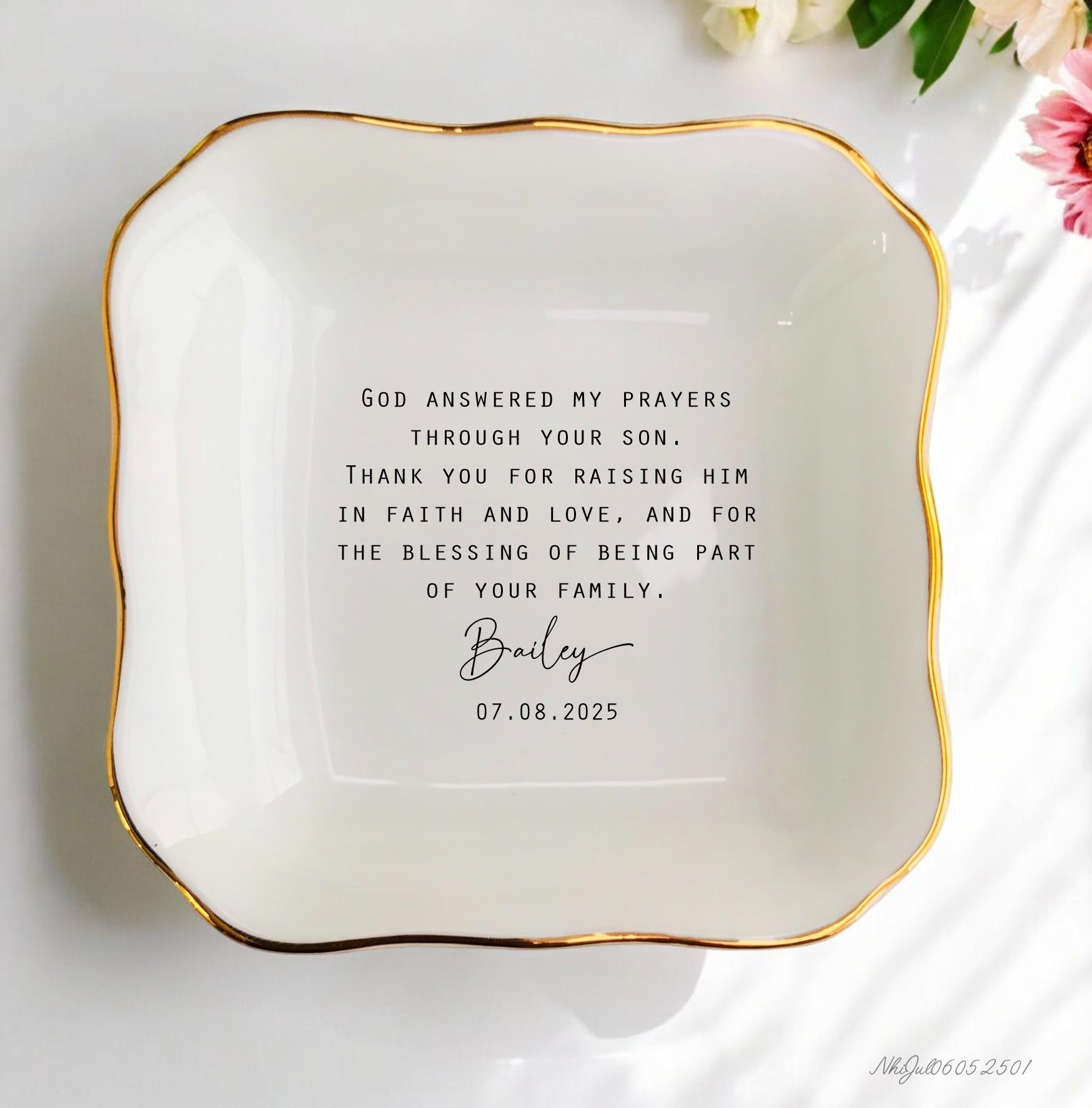 Personalisierte Schwiegermutter Geschenk Für Die Mutter Des Bräutigams Ring Schale - Bonus Mom Hochzeitsbevorzugung von JulienPShop