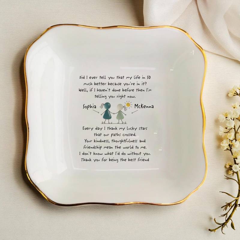 Personalisiertes Dankeschön-Geschenk Für Freund-Weihnachtsgeschenke Bestie Dankbarkeitsgeschenk-Bester Freund Geburtstag von JulienPShop