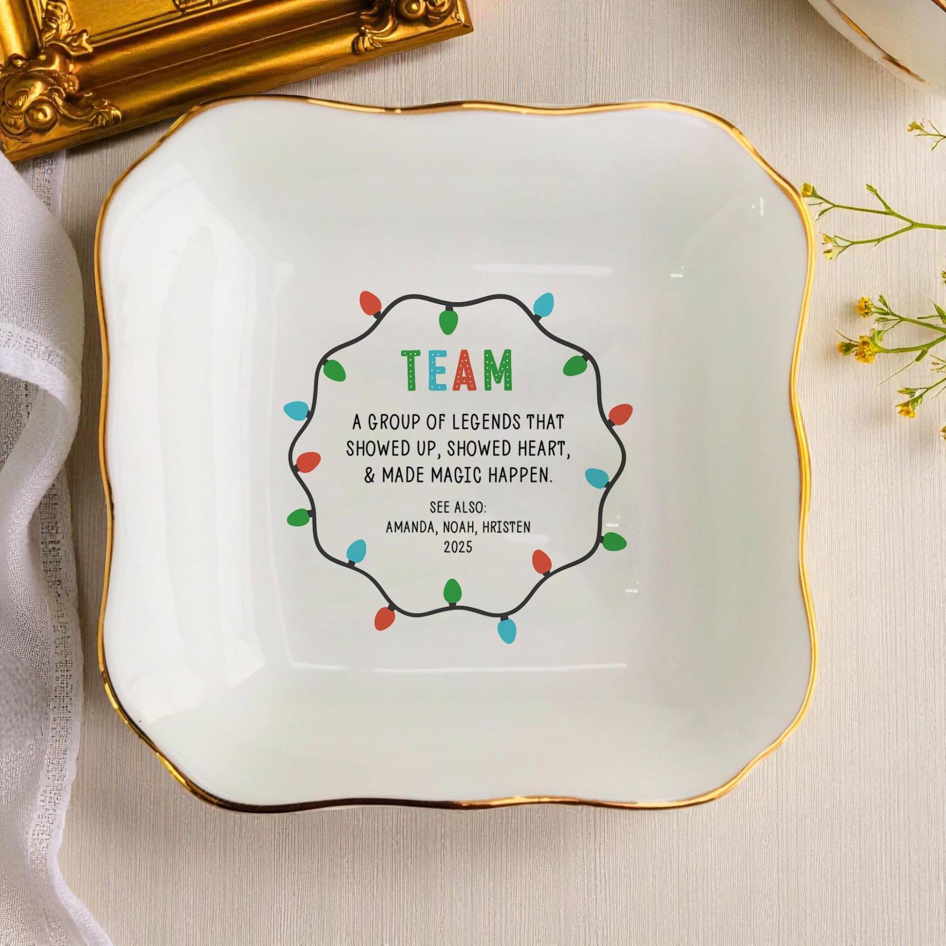 Team Definition Benutzerdefinierte Ring Schale-Team Feiertagsgeschenke-Weihnachtsgeschenk Für Mitarbeiter Arbeit-Team Geschenk von JulienPShop