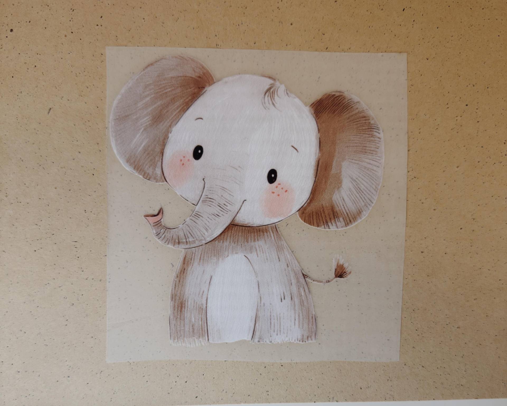 Bügelbild | Elefant Boho Grau Kinder von JuliesIdeen