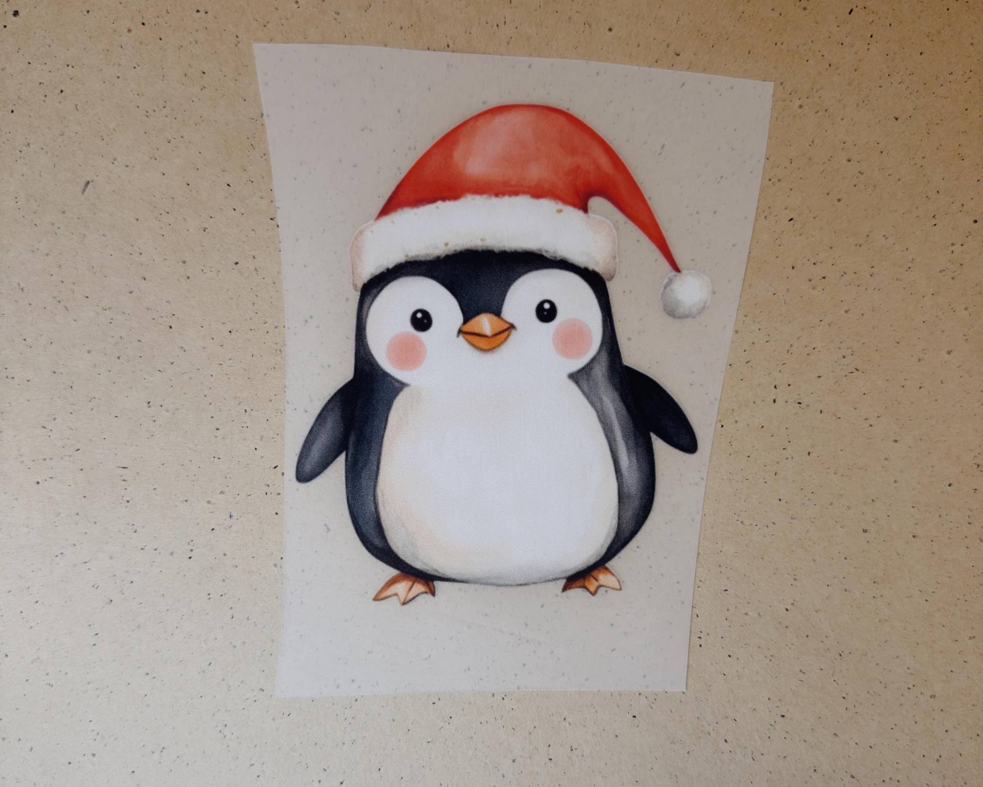 Bügelbild | Pinguin Mit Weihnachtsmütze Weihnachten Kinder von JuliesIdeen
