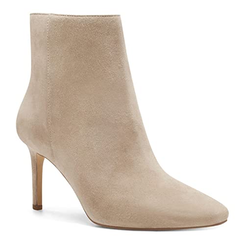 Juliet Holy Damen-Stiefeletten, spitzer Zehenbereich, seitlicher Reißverschluss, Absatz, Partykleid, Stiletto-Stiefel, beige, 39 EU von Juliet Holy