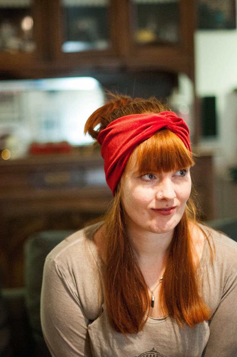 Red Velvet Stirnband Für Den Herbst/Winter Aus Samt in Rot Elegantes Weiches Ohren Wärmer Haarband von JuliettaVgwendetta