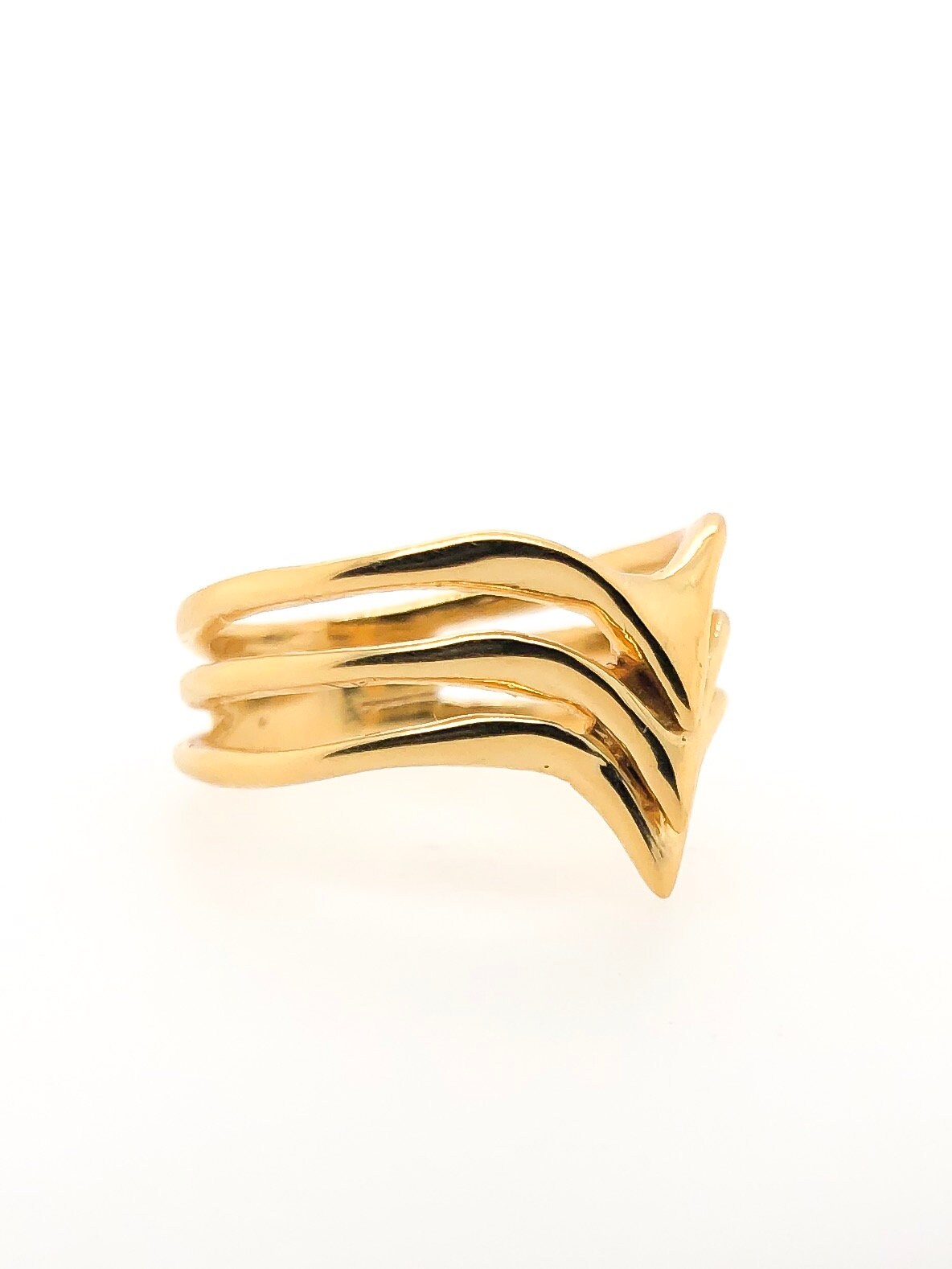Armor Ring, Statement Multiple Band Triple Skulpturaler Minimalist Armor Ring, Statement Multiple Band Triple Skulpturaler Minimalist von JulietteMuirJewelry