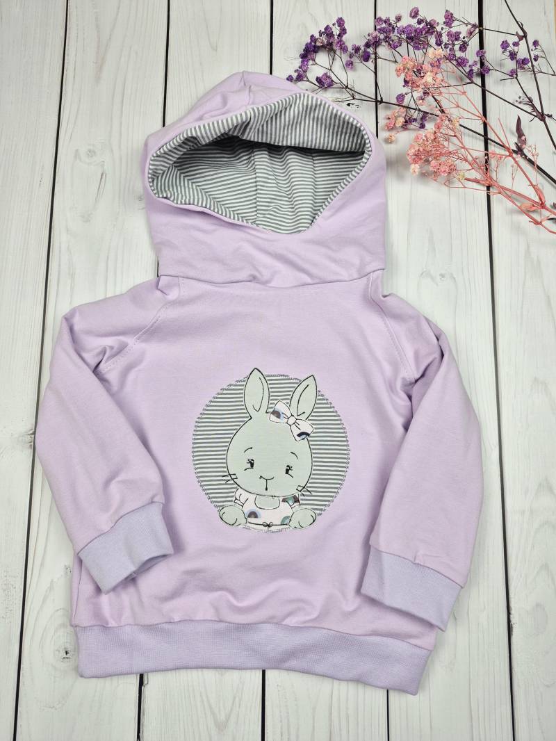 Hoodie Kapuze Gr. 74/80 Applikation Stickerei Hase Hoodie Kapuze Gr. 74/80 Applikation Stickerei Hase von JulikindHandmade