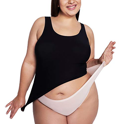 Julimex Dame Top T-Shirt Musterlos Lingerie Flexi-One, Schwarz,Einheitsgröße von Julimex