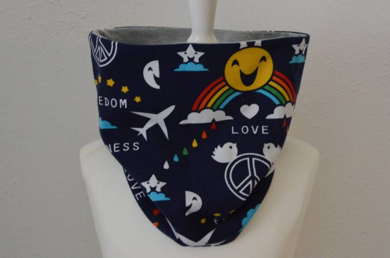 Loop Kinder, Kinderloop Peace, Weihnachtsgeschenk, Handmade von JulisDesigns