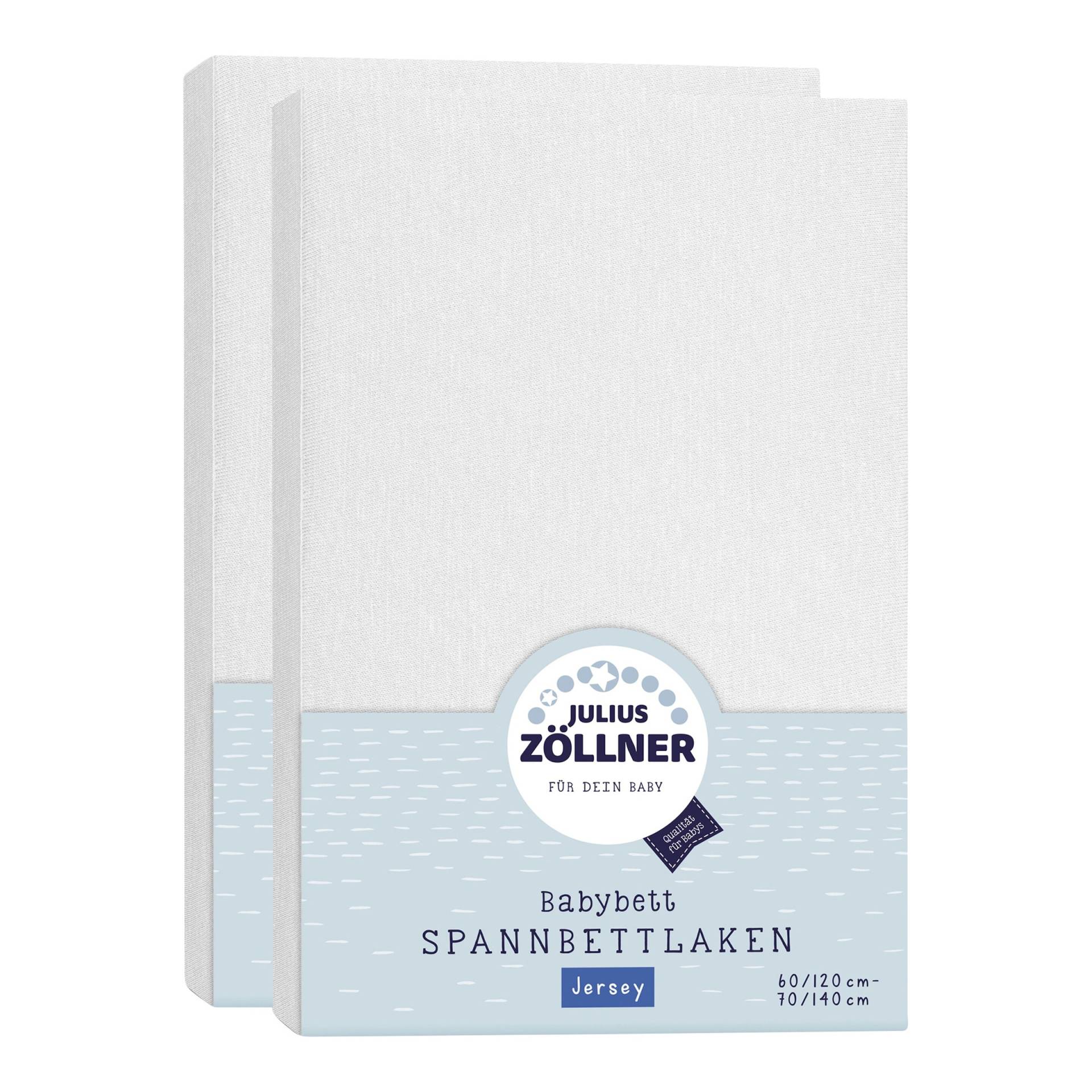 Julius Zöllner 2er-Pack Jersey-Spannbetttücher 70x140 cm von Julius Zöllner