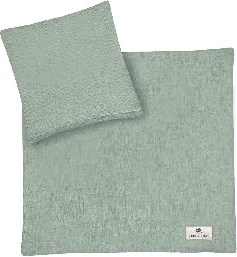 Julius Zöllner Kinderbettwäsche "Baby- und Kinderbettwäsche aus 100% Musselin" 2 Stk. tlg. erhältlich in den Größen 80x80+35x40cm und 100x135+40x60cm von Julius Zöllner