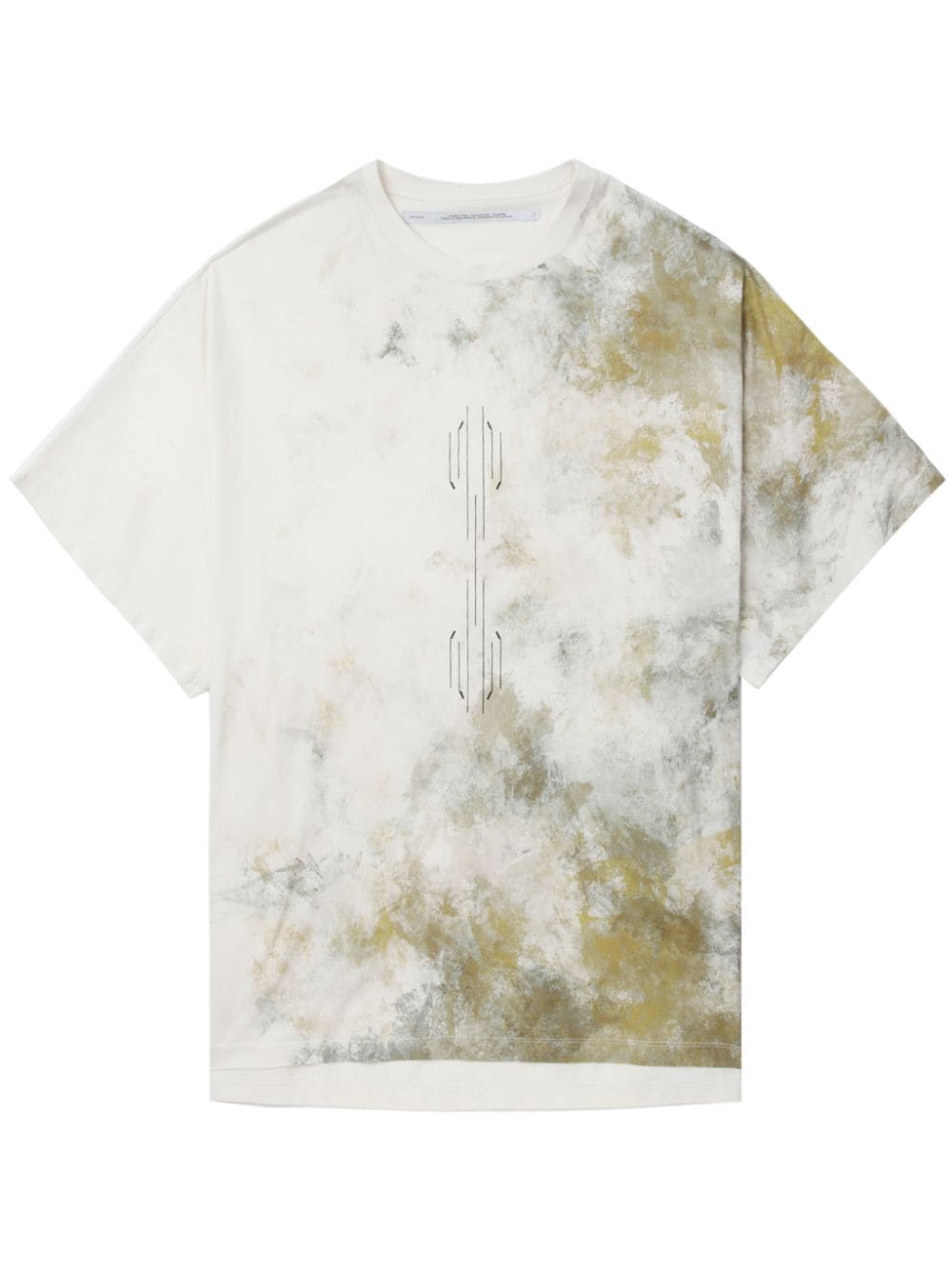 Julius T-Shirt mit Batikmuster - Weiß von Julius