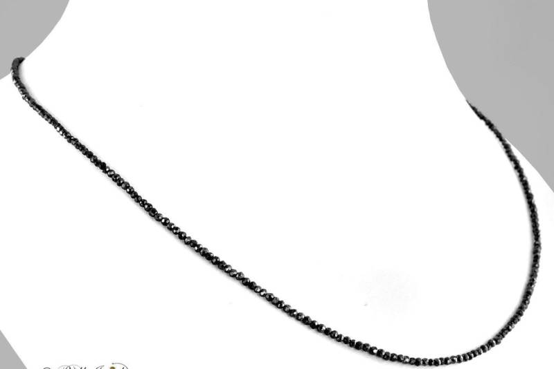 5 Mm Schwarze Diamant Perlen Halskette 18, 22, 26 "Sparkling Cut Super Shine 5 Mm Schwarze Diamant Perlen Halskette 18, 22, 26 "Sparkling Cut Super Shine von JuliusJewelery