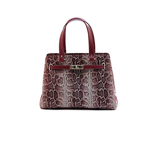 Julké Damen Handtasche ´Snakeskin Patterned´ aus Qualitäts-Ziegenleder von Jah