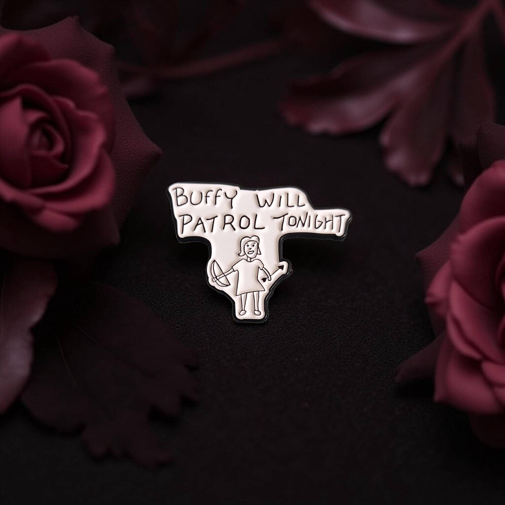Anstecker Buffy Will Patrol Tonight Fantasy Vampire Slayer 90Er Tv Series Nostalgie Pin Angel Spike Sunnydale Safety Hard Enamel Anstecker Buffy Will Patrol Tonight Fantasy Vampire Slayer 90Er Tv Series Nostalgie Pin Angel Spike Sunnydale Safety Hard Enamel von Julmondes