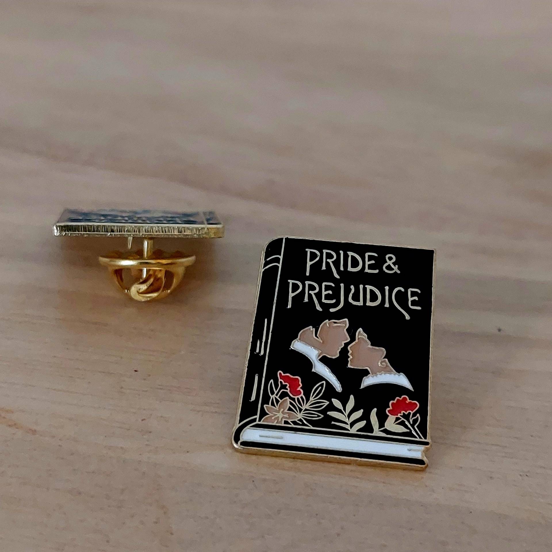 Anstecker Stolz Und Vorurteil Elizabeth Bennet Mr. Darcy Jane Austen Cute Bücher Pin Spruch Mode Taschen Kleidung Hard Enamel Pin von Julmondes
