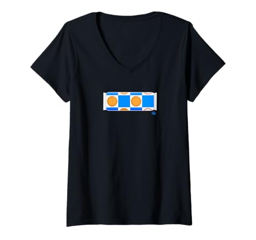 Damen Galleta María T-Shirt mit V-Ausschnitt von Juls Designs