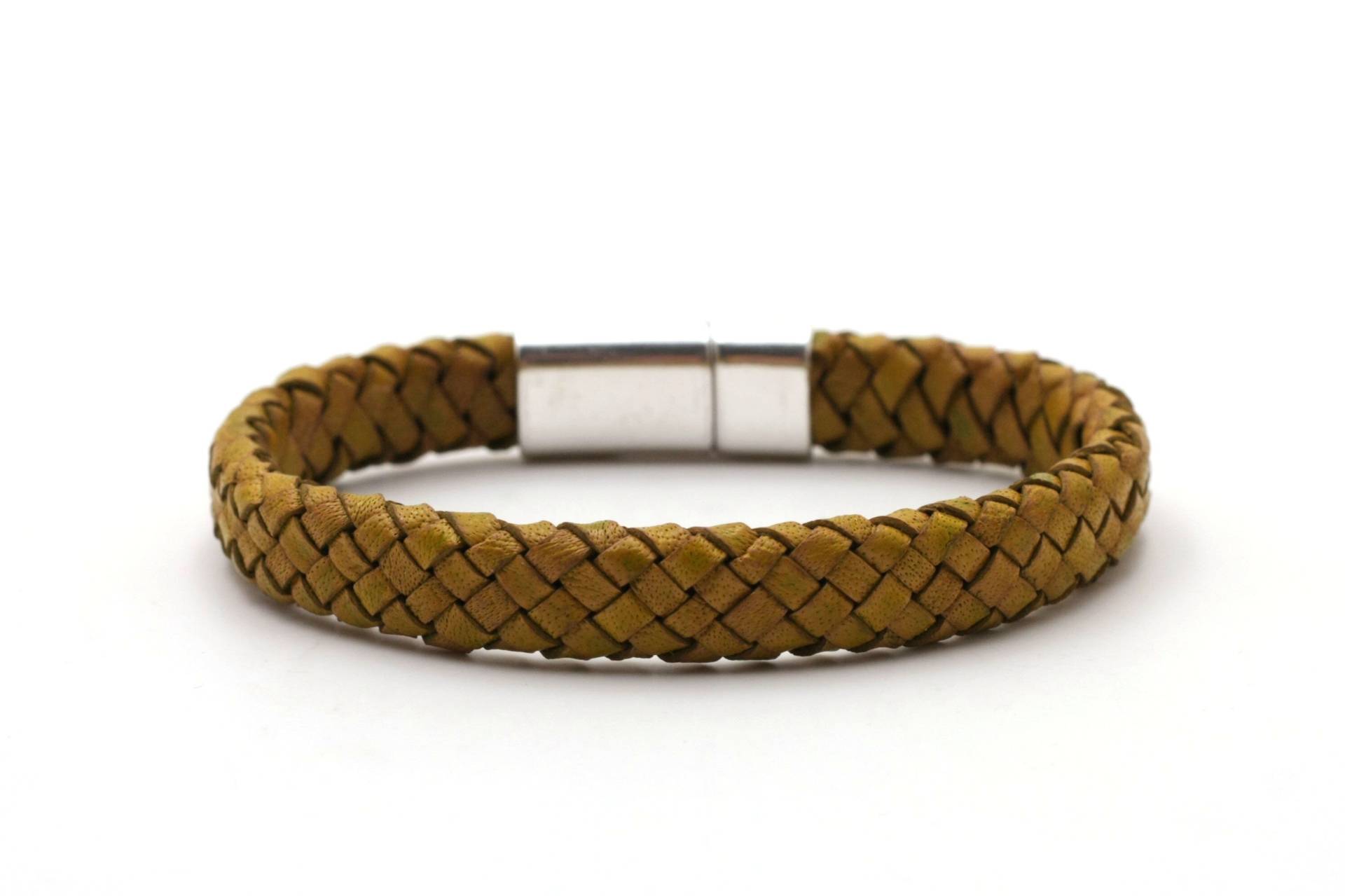 Lederarmband, Herren Armband Handgeflochten, Partnerarmband, Geschenk, Gelb, Magnetverschluss Silber Verpackt in Geschenkbox Lederarmband, Herren Armband Handgeflochten, Partnerarmband, Geschenk, Gelb, Magnetverschluss Silber Verpackt in Geschenkbox von JulusJason