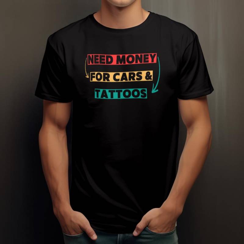 Tattoo & Auto Liebhaber T-Shirt Unisex Oversize Und Hoodie - Perfekt Für Enthusiasten Tattoofans von JulyBlackDesign