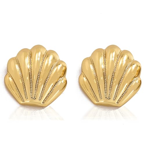 Julyls Gold Quallen Muschel Ohrringe Conch Muschel Ohrringe Trendy Sommer Boho Ozean Ohrringe Gold Chunky Strand Schmuck Geschenke für Frauen Julyls Gold Quallen Muschel Ohrringe Conch Muschel Ohrringe Trendy Sommer Boho Ozean Ohrringe Gold Chunky Strand Schmuck Geschenke für Frauen von Julyls