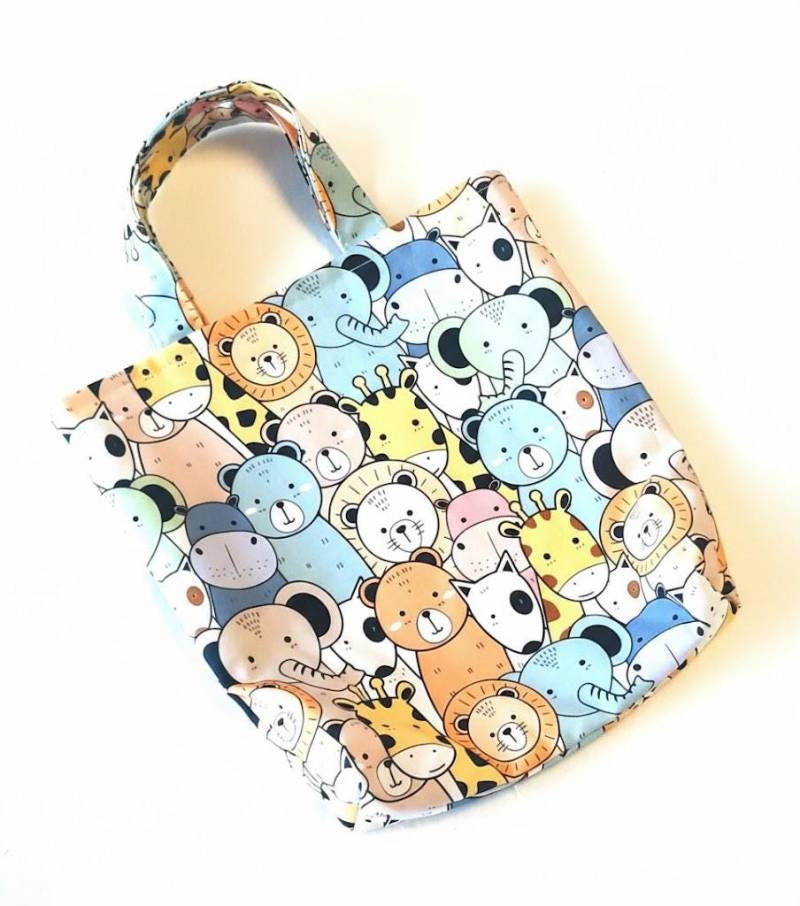 Kita Tasche, Kinderbeutel, Kindergartentasche, Bunte Tierkinder Kita Tasche, Kinderbeutel, Kindergartentasche, Bunte Tierkinder von JumabaKidz