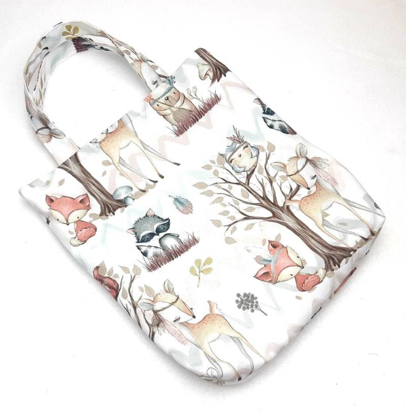 Kita Tasche, Kinderbeutel, Kindergartentasche, Einkaufstasche, Waldtiere Kita Tasche, Kinderbeutel, Kindergartentasche, Einkaufstasche, Waldtiere von JumabaKidz