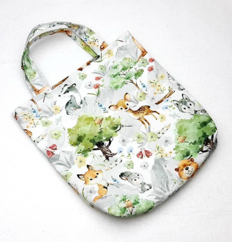 Kita Tasche, Kinderbeutel, Kindergartentasche, Waldtiere Frühling Kita Tasche, Kinderbeutel, Kindergartentasche, Waldtiere Frühling von JumabaKidz